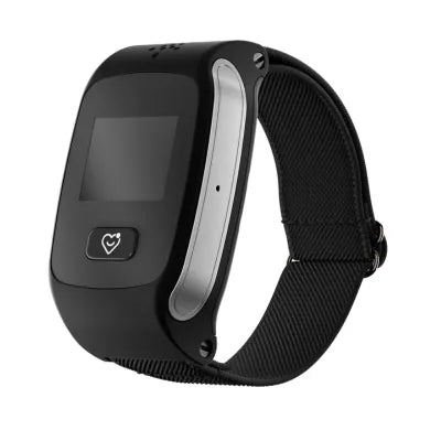 Schwarzes Gehäuse, schwarzes Armband