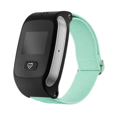 Schwarzes Gehäuse, grünes Armband